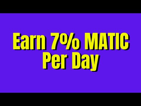 How I Earn 7% MATIC Per Day with STABLE ONE